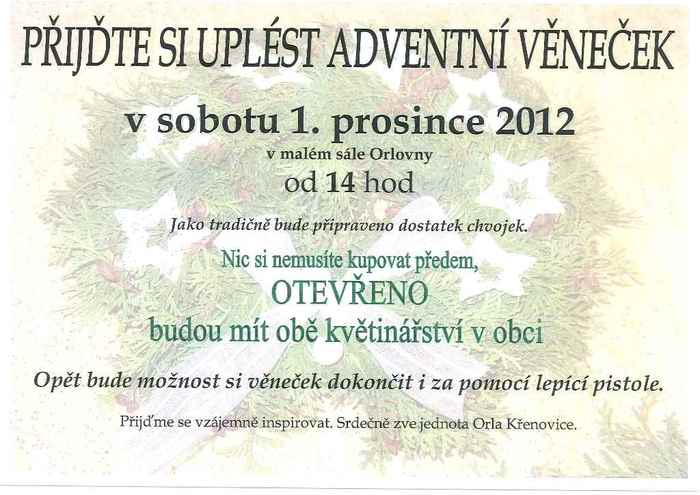 Pletení adventních věnečků