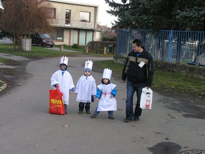 Jedni z nejmladších koledníků ...