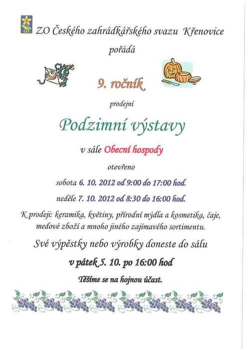 Podzimní výstava 2012