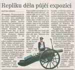 Repliku děla půjčí expozici
